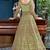 Green embroidered net salwar