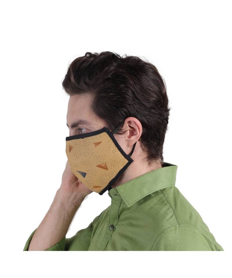 beige plain cotton face masks NISHANT ANAND 3277479