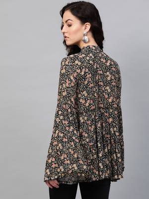 Pinksky Black woven cotton cotton-tops 2