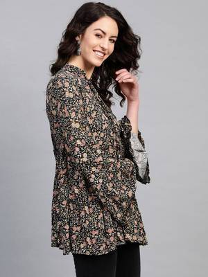 Pinksky Black woven cotton cotton-tops 4