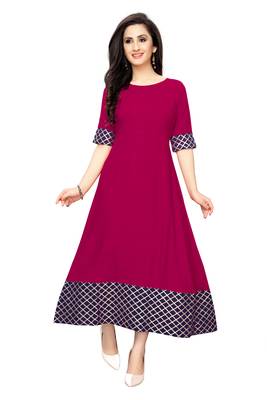 Women's Festive Wear Heavy Rayon Gown 1