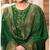 Green embroidered silk salwar