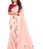 Peach Colored Partywear Zoya Art Silk Saree With Blouse