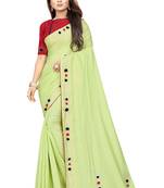 Pista Green Colored Partywear Zoya Art Silk Saree With Blouse