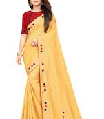 Yellow Colored Partywear Zoya Art Silk Saree With Blouse