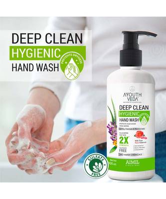 300 Ml Each Deep Clean Hygienic Hand Wash Liquid (Pack Of 2) , 100% Natural ,Sulphate Free 2