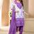 purple Cotton Salwar Suit Dupatta Bandhani Dress Material