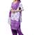 purple Cotton Salwar Suit Dupatta Bandhani Dress Material
