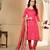 red Cotton Salwar Suit Dupatta Bandhani Dress Material