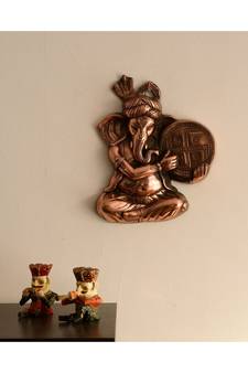 Musician Phagdi Lord Ganesha Metal Wall