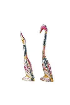 Pair of Kissing Swan/Duck Home Decor Showpiece