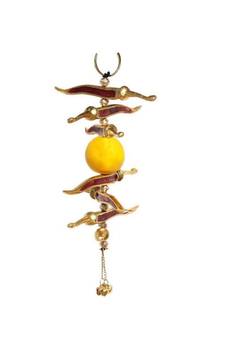 Neembu Mirch Meena Aluminium Metal Door Hanging