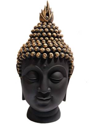 Polyresin Buddha Head Figurine 1