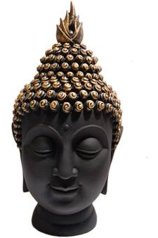 Polyresin Buddha Head Figurine