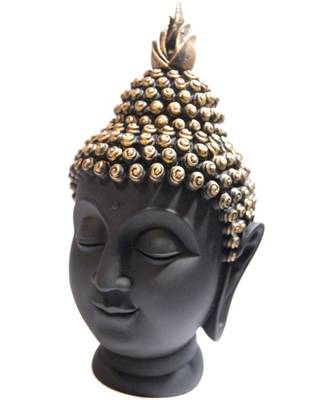 Polyresin Buddha Head Figurine 2