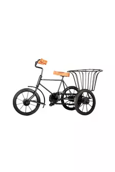 Table Top Cycle Rickshaw Showpiece Wrought Iron Dcor
