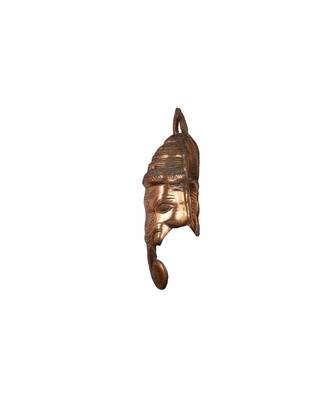 Lord Ganesha face Handcrafted Wall Hanging Copper Finish 1