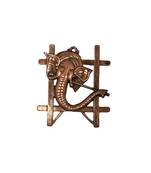 vivan creation ganesha wall hanging sculpture brown 23x1