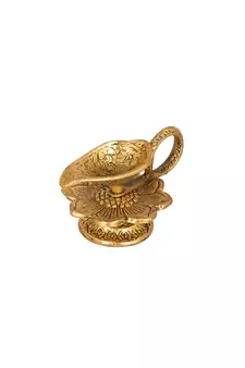 Antique Brass Decorative Single Aarti Diya