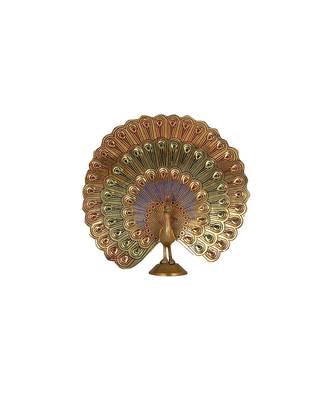 Handcrafted Brass Peacock Showpiece Dancing Peacock Figurine 2