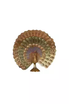 Handcrafted Brass Peacock Showpiece Dancing Peacock Figurine