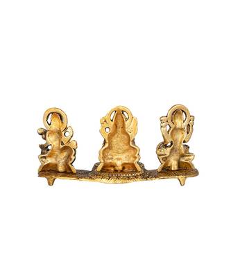 laxmi ganesh saraswati idol decorative platter with diya 2