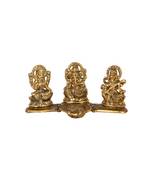 laxmi ganesh saraswati idol decorative platter with diya