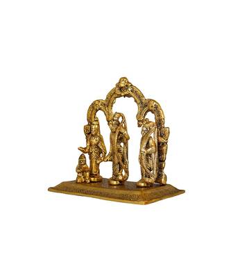 Brass Rama Lakshman Sita Ramdarbar Hindu God Idol Statue 3