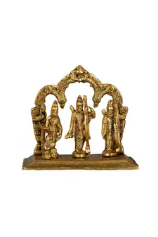 Brass Rama Lakshman Sita Ramdarbar Hindu God Idol Statue