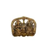 vivan creation gold plated laxmi ganesh diya golden