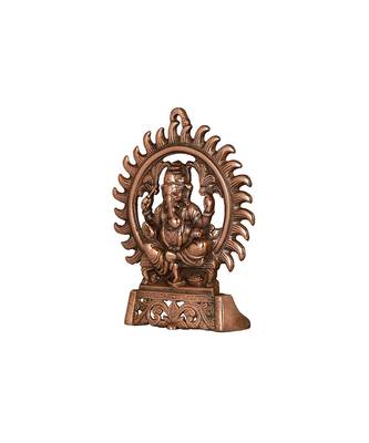 vivan creation metal ganesha wall hanging - golden 1