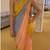 Designer Half and half Saree on premium Georgette and net with Sequence work With Blouse 