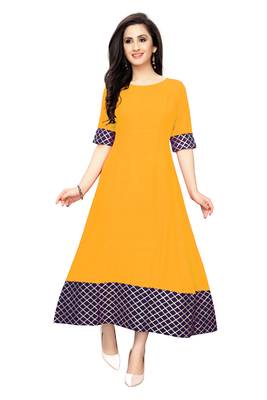 Women's Festive Wear Heavy Rayon Gown 1