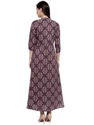 Grey printed cotton kurtas-and-kurtis 2