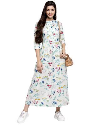 Light-green printed cotton kurtas-and-kurtis 1