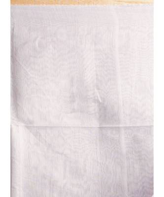 off white blended cotton saree with pink batick print 4