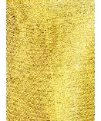 black linen saree with polka dots and yellow pallu 4