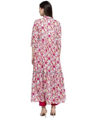 Pink printed cotton kurtas-and-kurtis 2