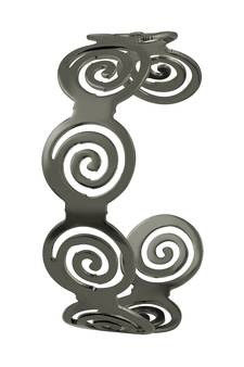 Party wear Oxidised Silver Plated Kada For Women