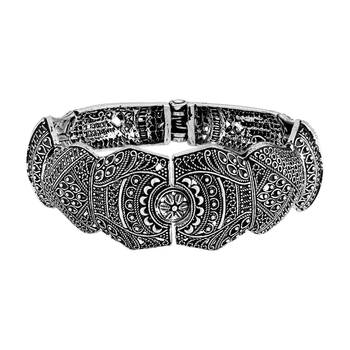 Party wear Oxidised German Silver Openable Kada For Women 2