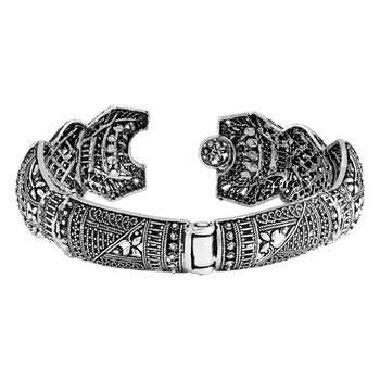 Party wear Oxidised German Silver Openable Kada For Women 3