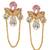 Party wear Gold toned Dangle Earrings for women