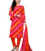 Multicolor printed crepe salwar