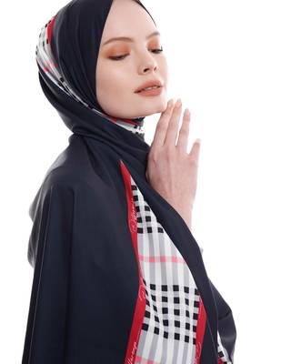 Justkartit Daily Wear Strips Printed Russian Crisp Fabric Scarf Dupatta 2