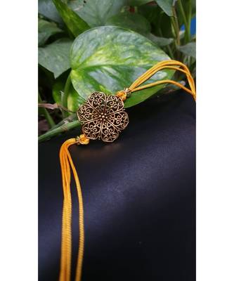 Multicolor jeweled rakhi 1