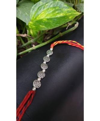 Multicolor jeweled rakhi 1