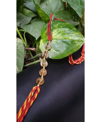Multicolor jeweled rakhi 1