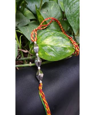 Multicolor jeweled rakhi 1