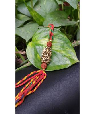 Multicolor jeweled rakhi 1