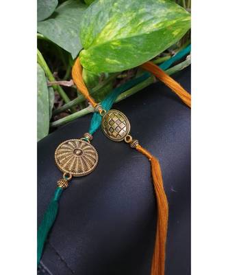 Multicolor jeweled rakhi 1